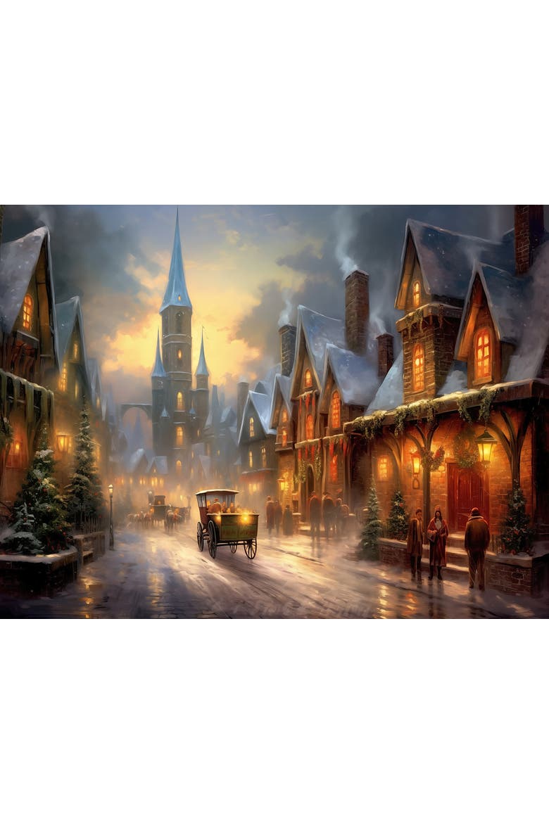 Vintage Christmas Evening 500 piece Jigsaw Puzzle for Adults, Alternate, color, Multicolor