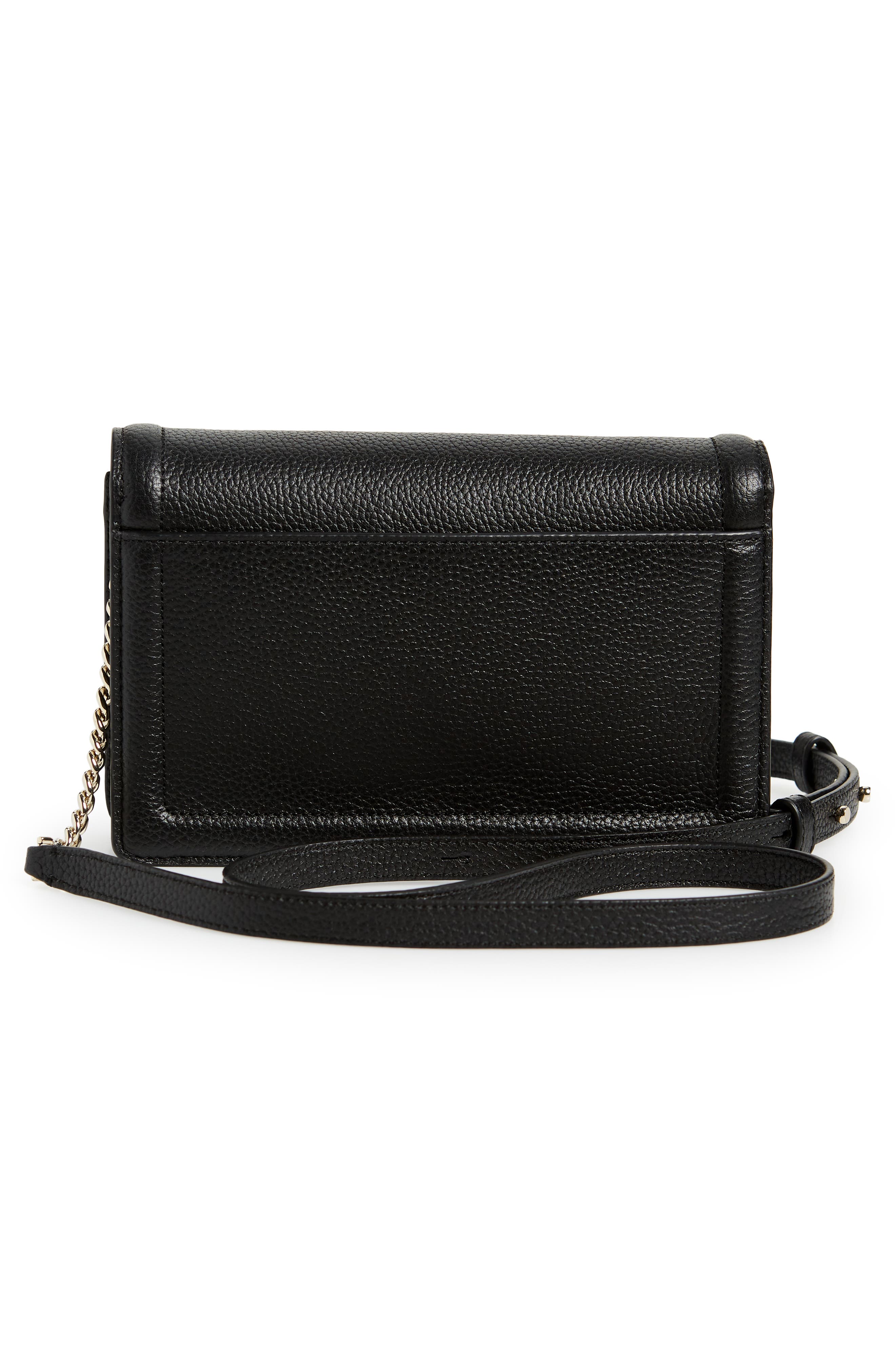 knott pebbled leather flap crossbody bag