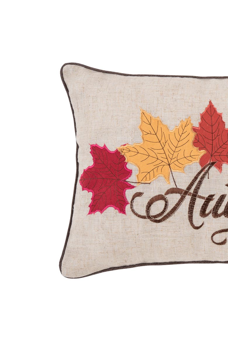 C&F Home Autumn Leaves Pillow, Alternate, color, Beige