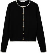 MANGO Contrast Trim Cardigan