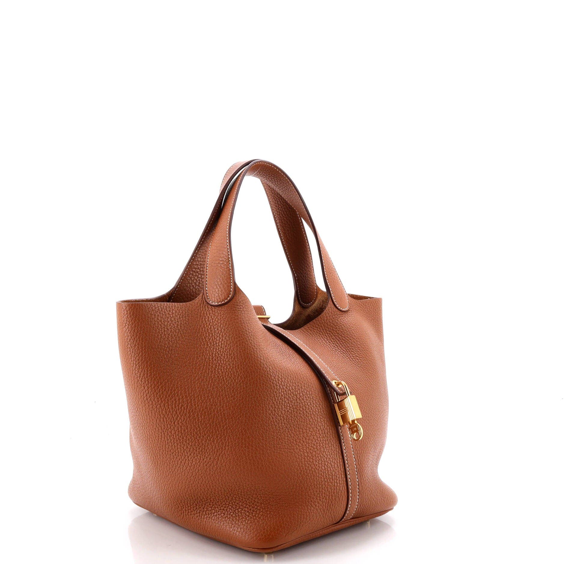 Picotin Lock Bag Clemence MM, Alternate, color, Metallic Gold