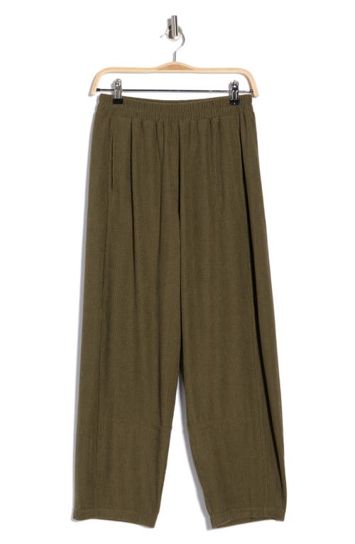 Max Studio Barrel Leg Corduroy Pants In Green