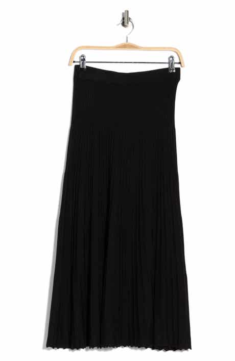 MAX STUDIO Pleated Sweater Midi Skirt