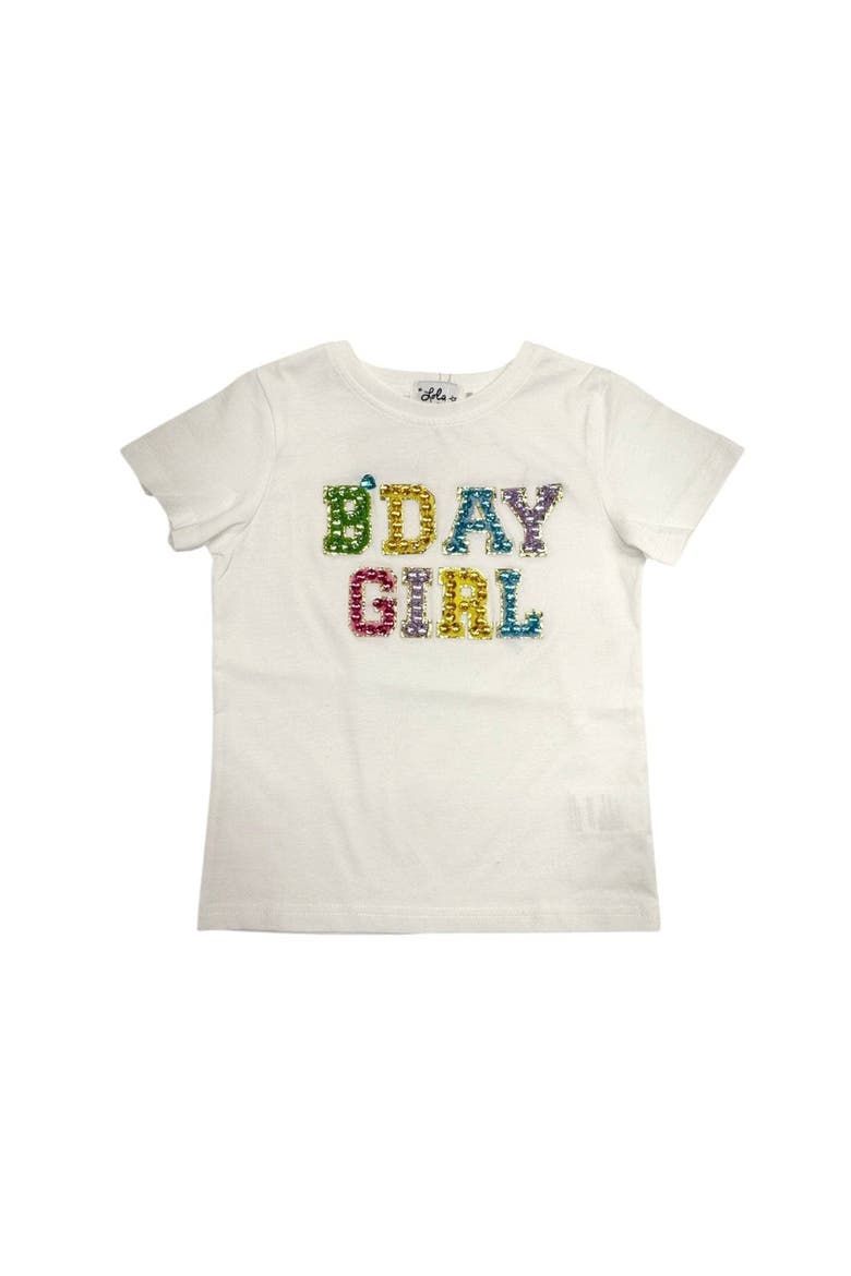 Birthday Girl Gem T-Shirt, Main, color, White