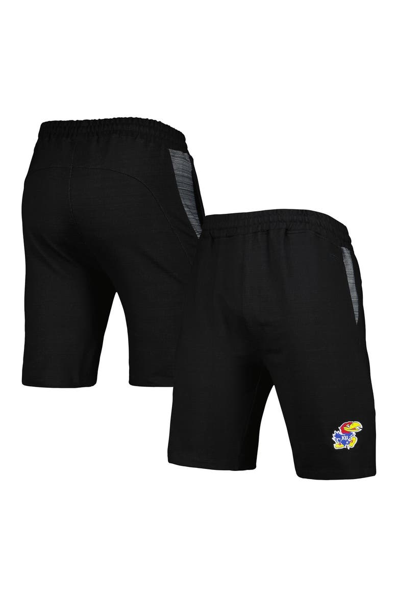 Men's Colosseum Navy Kansas Jayhawks Wild Party Shorts, Main, color, Black