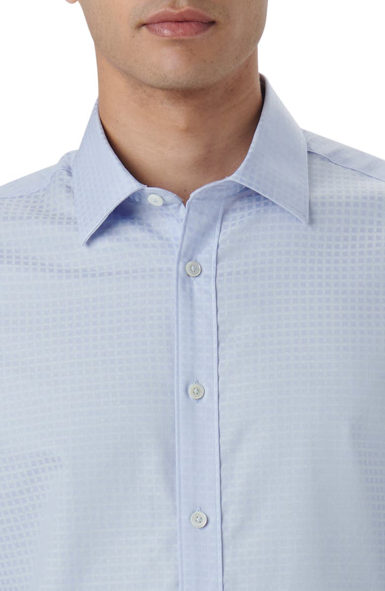 Bugatchi Julian Shaped Fit Print Button-Up Shirt, Alternate, color, 