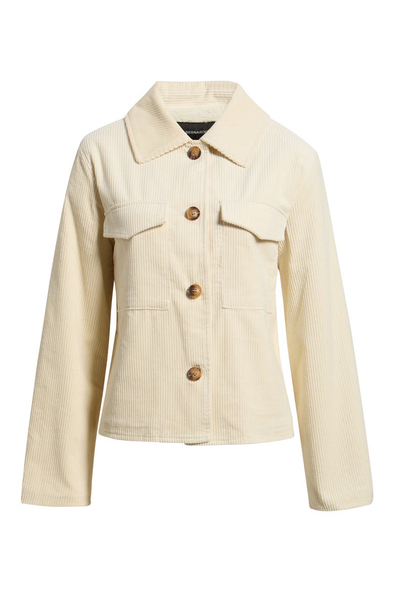 Corduroy Structure Coat, Alternate, color, CREAM