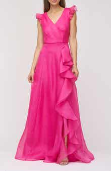 JS Collections Julie Ruffle Organza Ballgown
