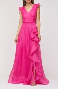 JS Collections Julie Ruffle Organza Ballgown