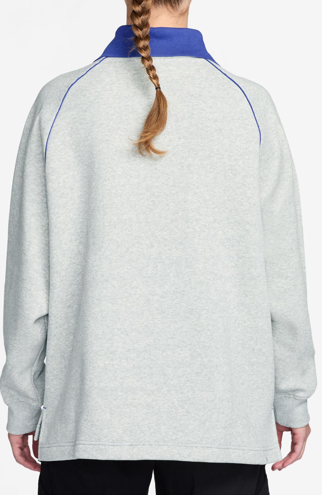 nike collar fleece sweatshirt