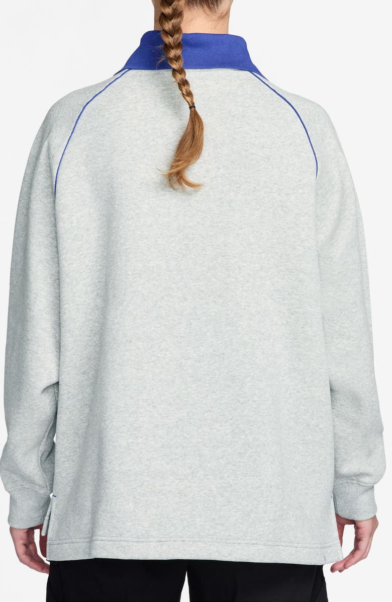Nike Sportswear Phoenix Johnny Collar Fleece Sweatshirt, Alternate, color, 043 Prpltm/Htr