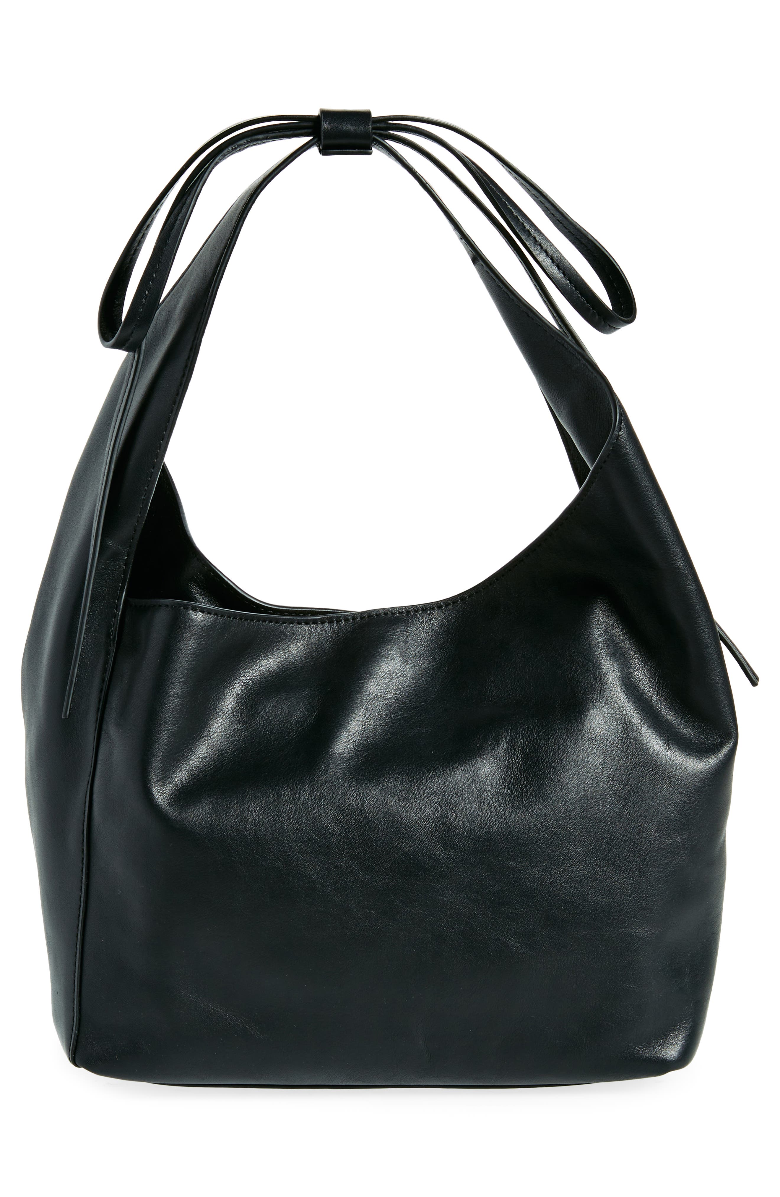 Reformation Small Vittoria Leather Tote, Alternate, color, 