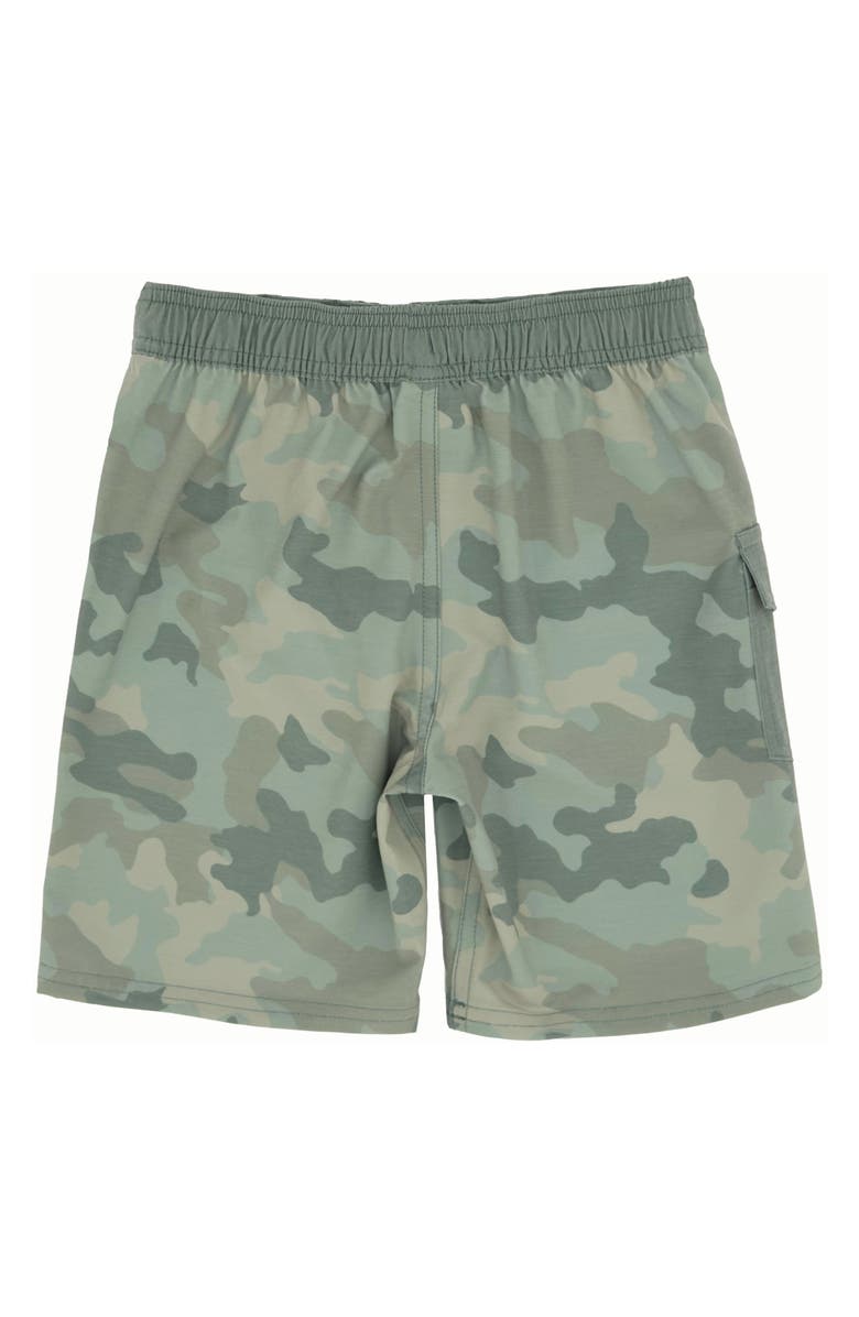 Feather 4 Arrow Kids' Camo Long Board Shorts, Alternate, color, Camo