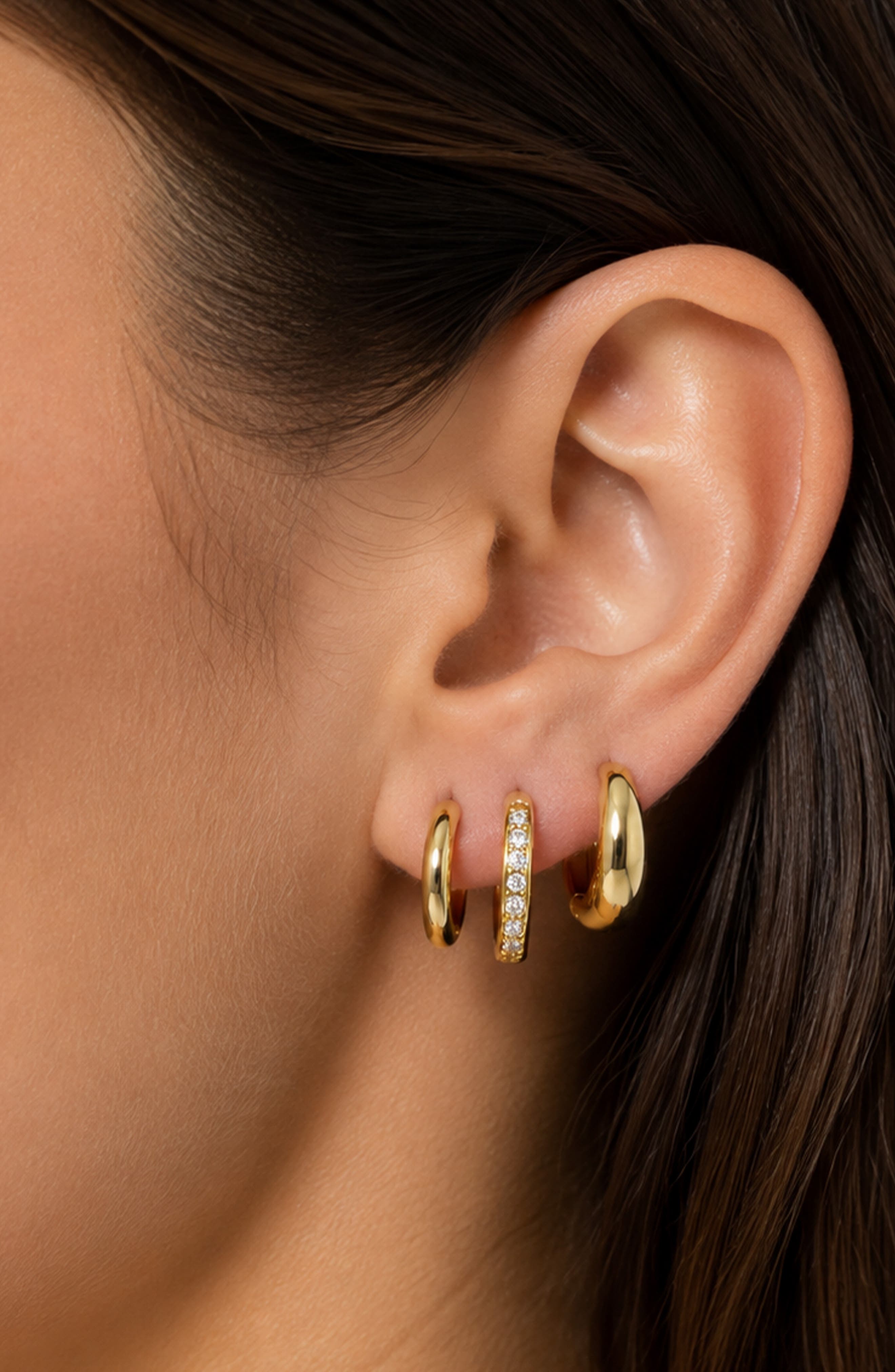 6-Piece Classic Hoop Earring Set