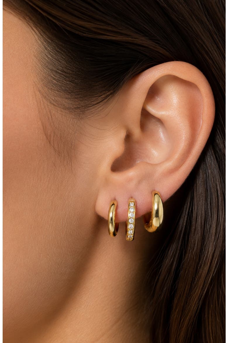 6-Piece Classic Hoop Earring Set, Main, color, GOLD