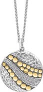 EFFY Two Tone Diamond Pavé Pendant Necklace - 0.10ctw