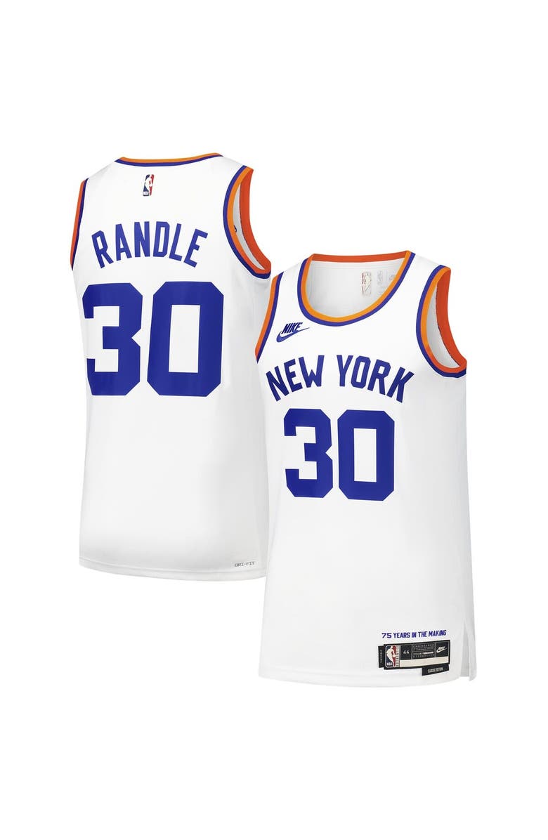 Nike Men's Nike Julius Randle White New York Knicks Swingman Player Jersey - Classic Edition, Main, color, 