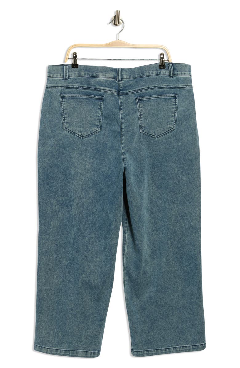RUBY RD French Terry Denim Look Pants, Alternate, color, Light Indigo
