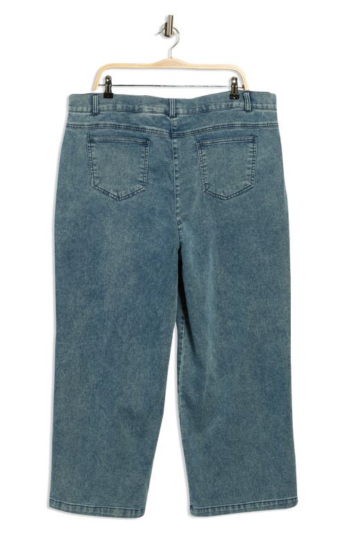Ruby Rd. Ruby Rd French Terry Denim Look Pants In Blue