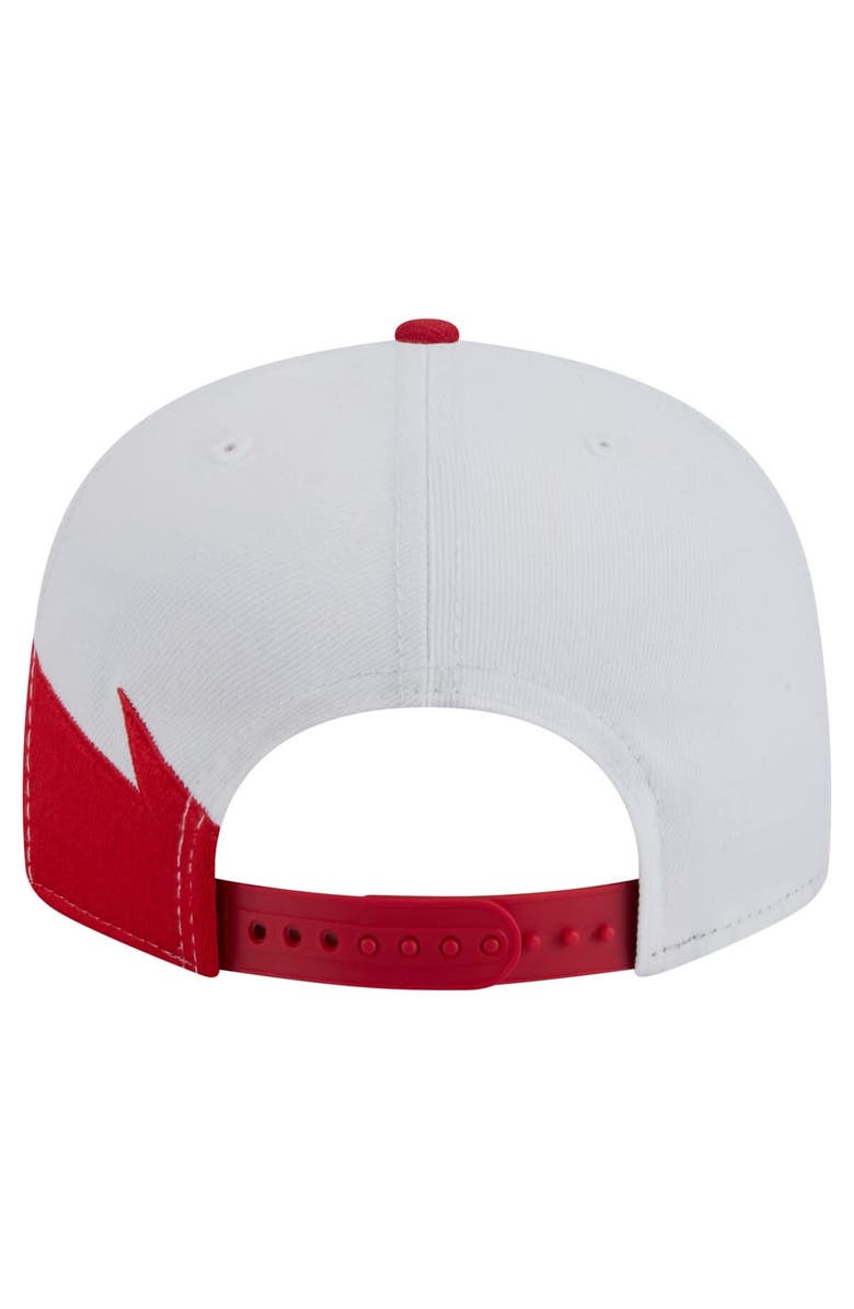 New Era Men's New Era Red/White Los Angeles Angels Jagged 9FIFTY Snapback Hat, Alternate, color, 