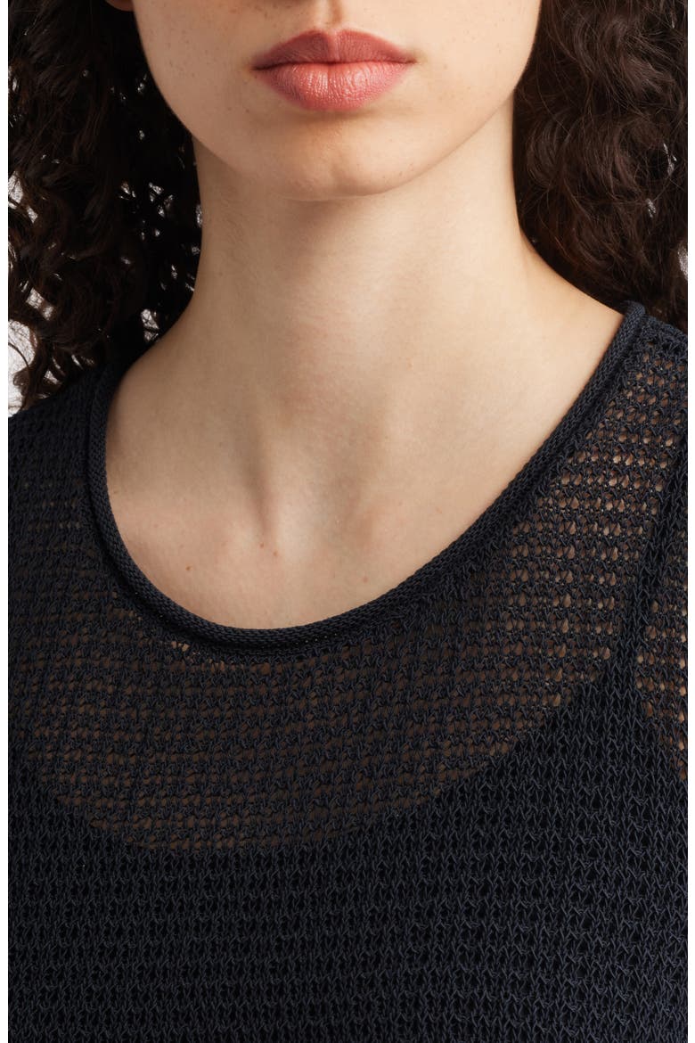 Organic Cotton Sweater Tank, Alternate, color, BLACK