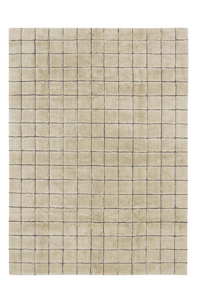 Lorena Canals WoolableMosaic Washable Wool Rug, Main, color, Sandstone