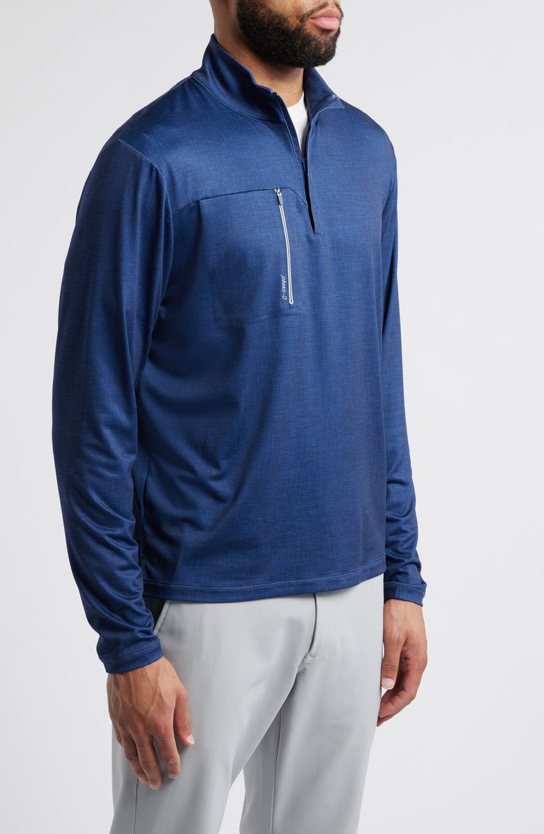 johnnie-O Spur Quarter Zip Pullover, Alternate, color, Navy