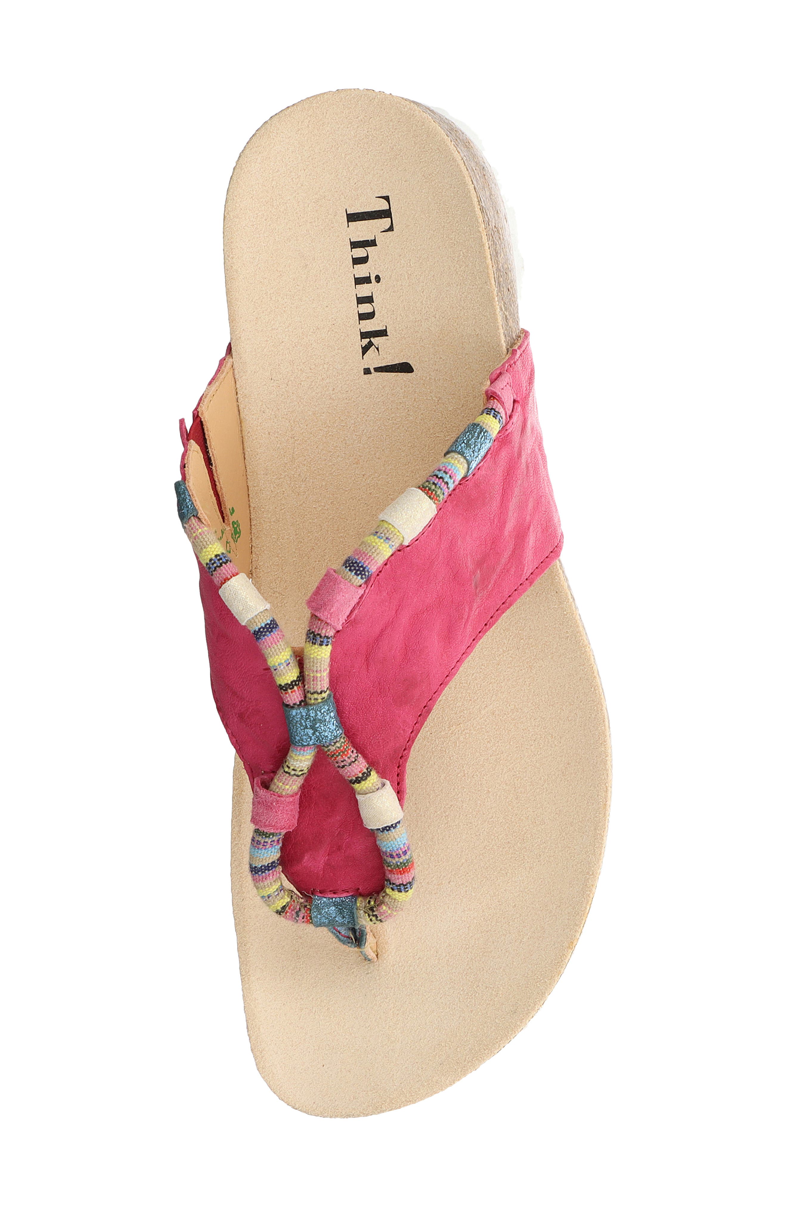 Julia Rope Flip Flop, Alternate, color, FUSHIA COMBO