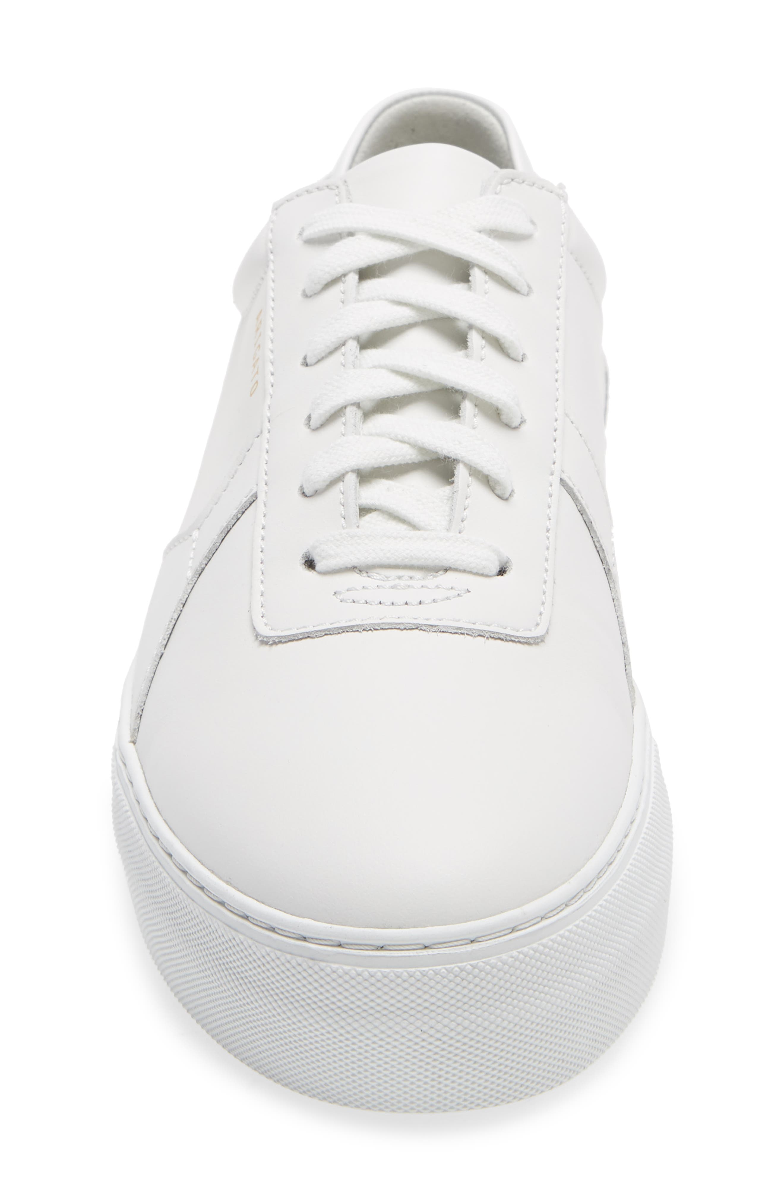 Platform Sneaker, Alternate, color, WHITE LEATHER