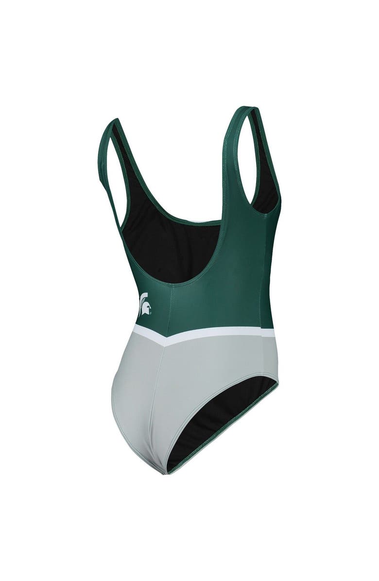 FOCO Women's FOCO Green Michigan State Spartans One-Piece Bathing Suit, Alternate, color, 