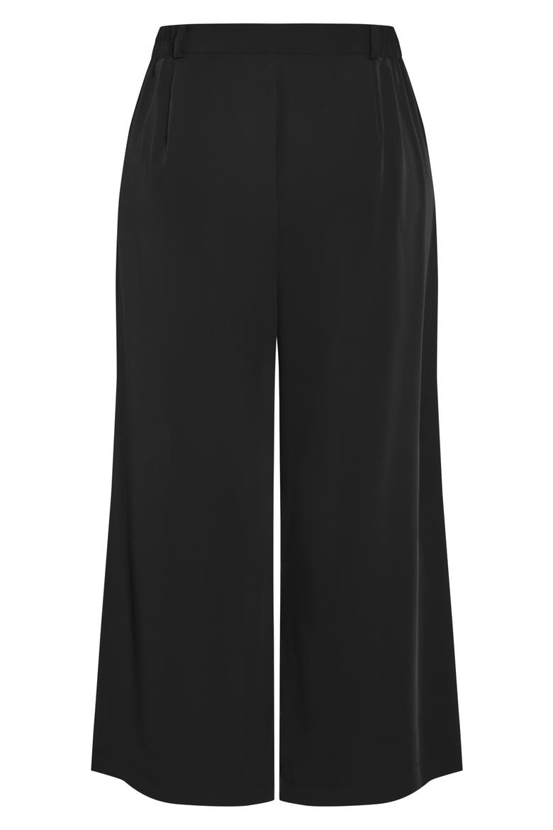 Jordan Pleat Wide Leg Pants, Alternate, color, BLACK
