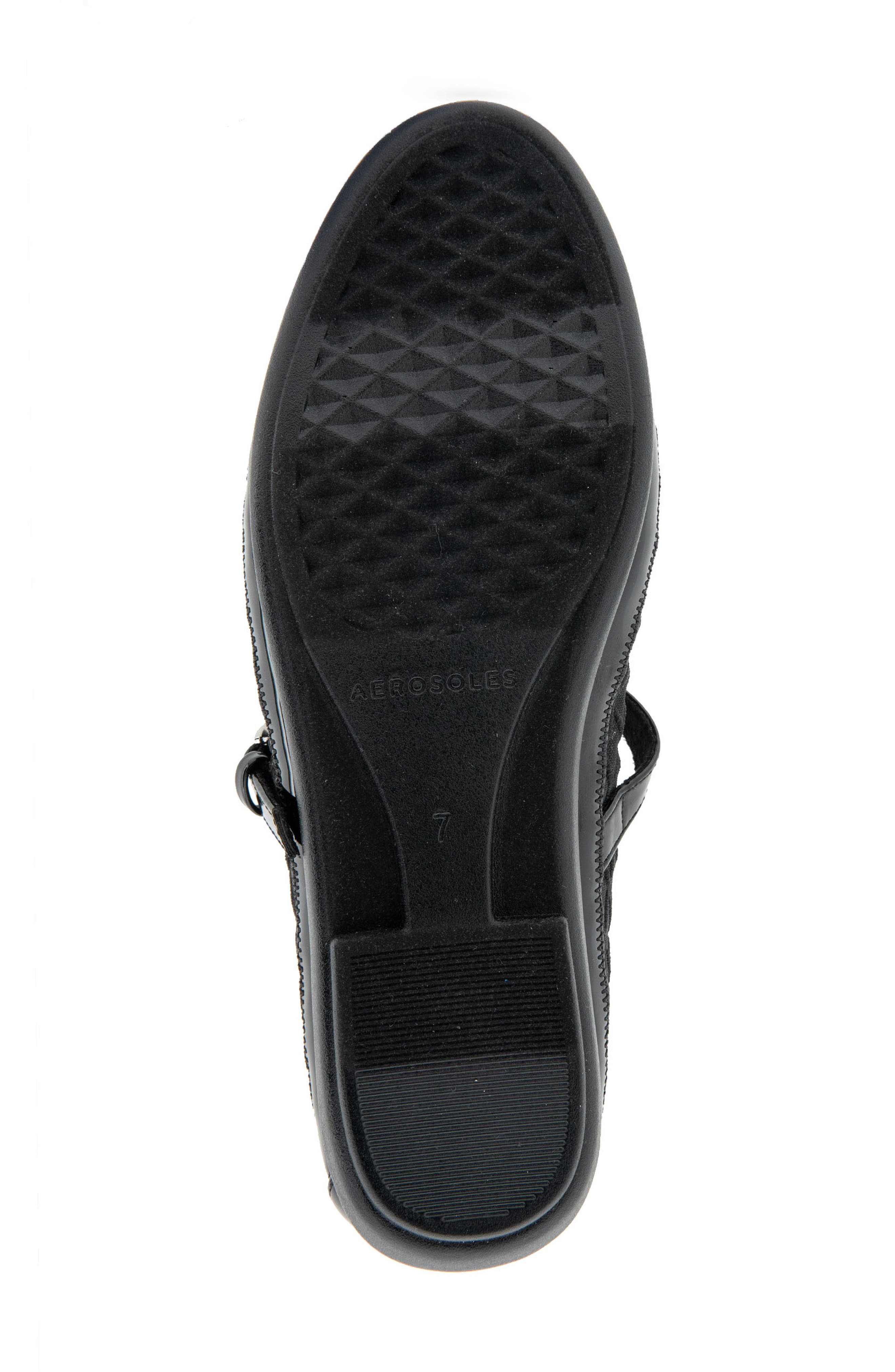 Aerosoles Baylee Mesh Mary Jane Flat, Alternate, color, Black Mesh Fabric