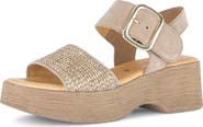Gabor Ankle Strap Platform Sandal