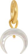 KOZAKH Small Mother-of-Pearl Crescent Moon Charm