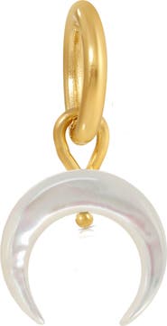 KOZAKH Small Mother-of-Pearl Crescent Moon Charm