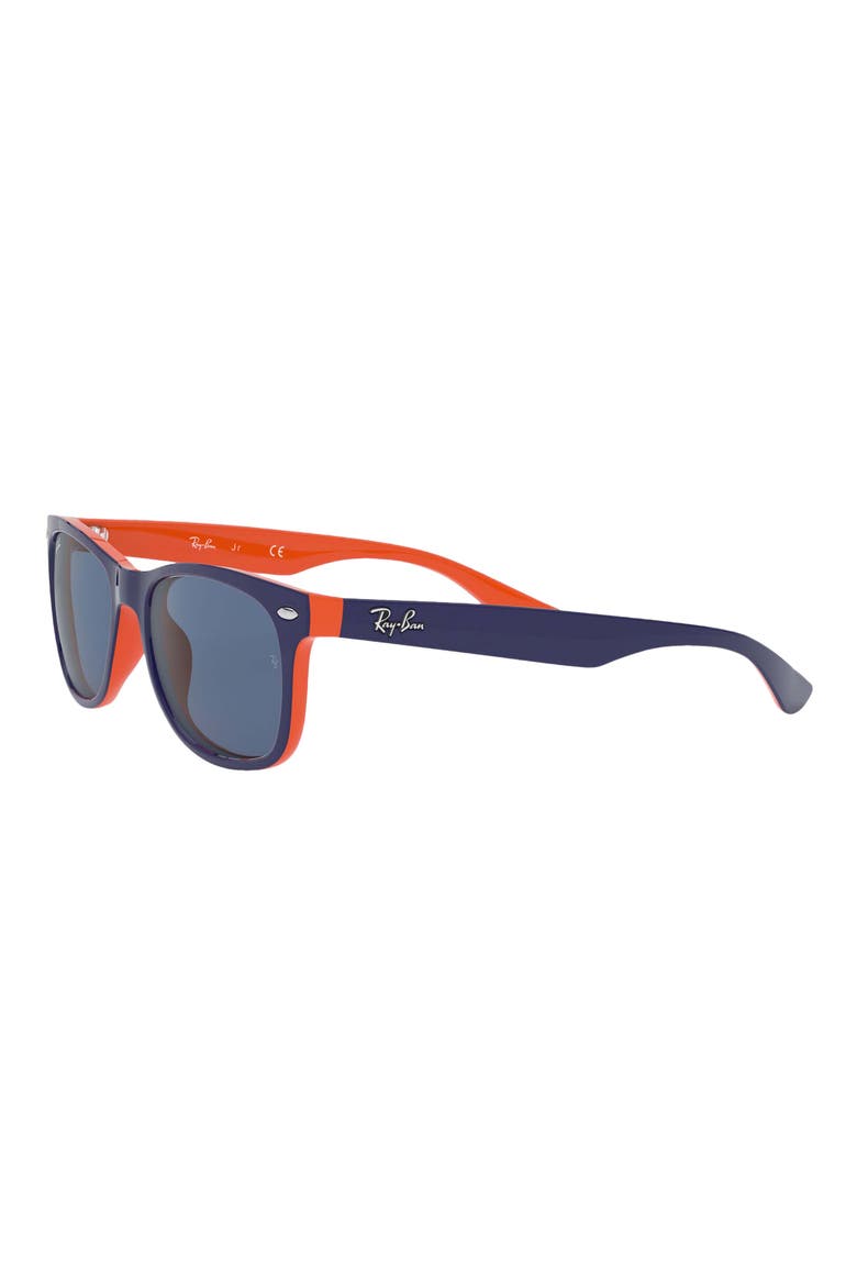 Junior 47mm Wayfarer Sunglasses, Alternate, color, BLUE/ ORANGE/ BLUE