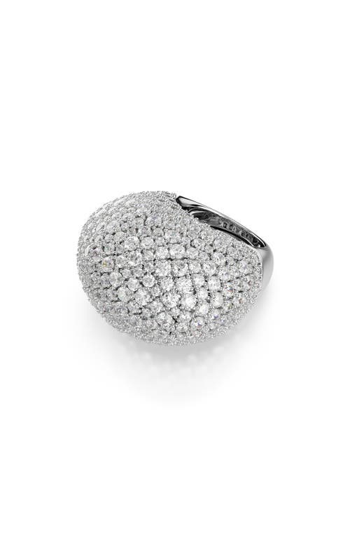 Swarovski Sublima Crystal Cocktail Ring In Silver