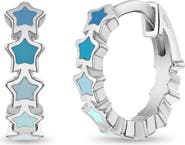 In Season Jewelry Star Cascade Huggie Hoops
