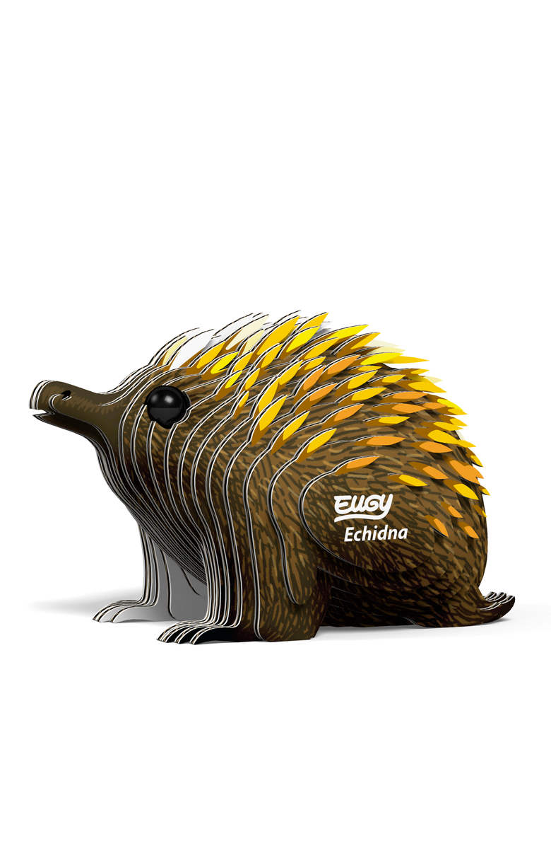 Eugy Puzzles Echidna 3D Puzzle, Alternate, color, NO COLOR