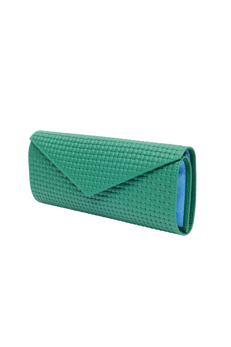 Charlotte Jewelry Roll, Alternate, color, Green