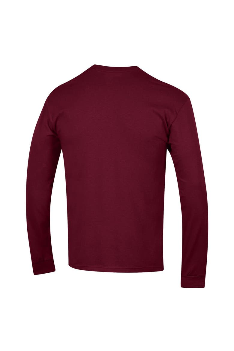 Men's Champion  Garnet South Carolina Gamecocks Arch Over Logo Long Sleeve T-Shirt, Alternate, color, Garnet