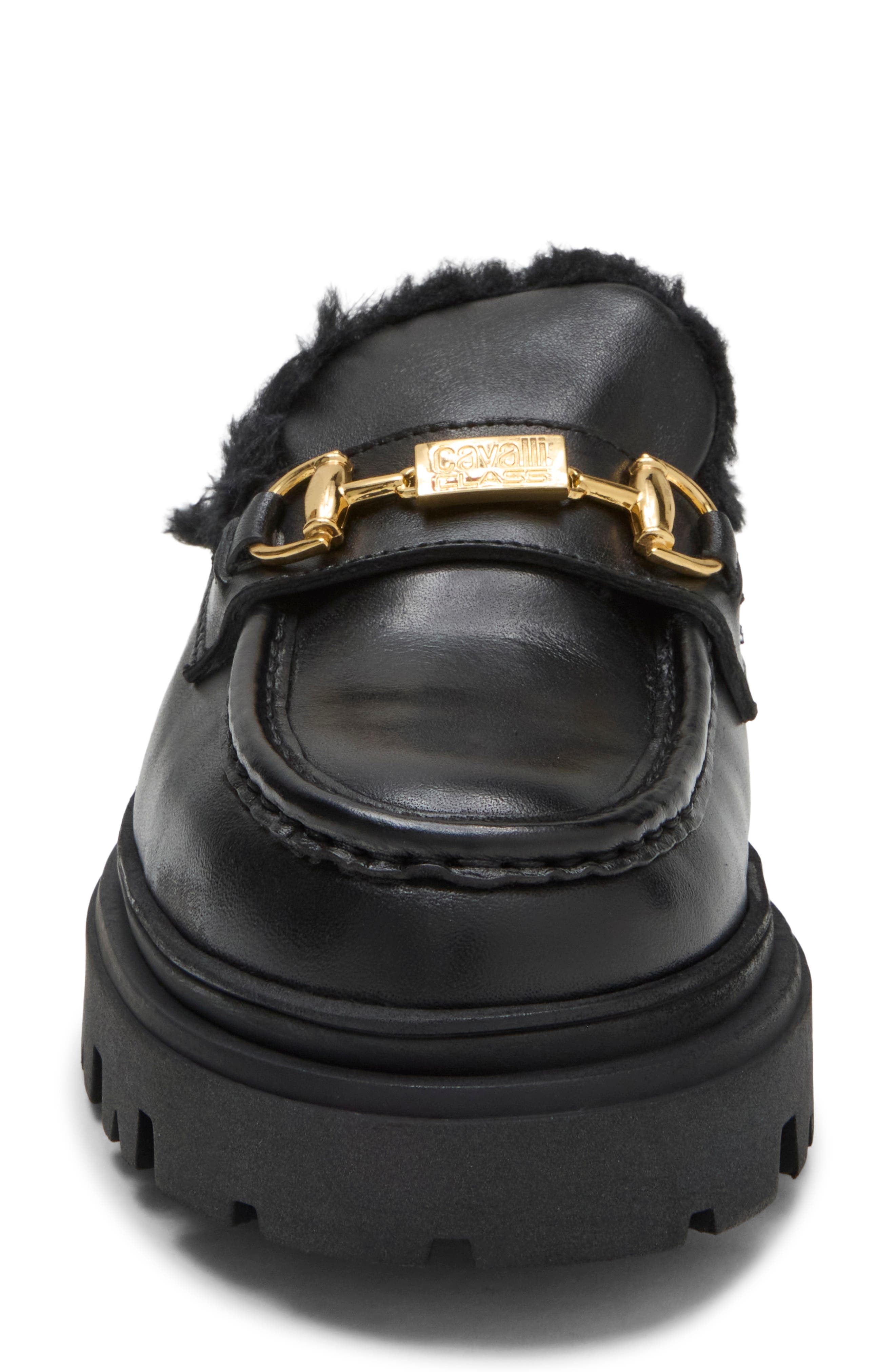 Cortina Open Back Loafer Mule, Alternate, color, BLACK