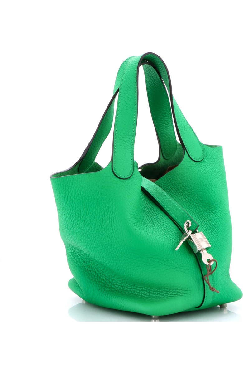 Pre-Owned Hermes Picotin Lock Bag Clemence PM, Alternate, color, Green