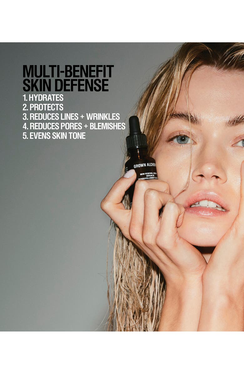GROWN ALCHEMIST Skin Renewal Serum with Niacinamide, Vitamin E & Ashwagandha, Alternate, color, 