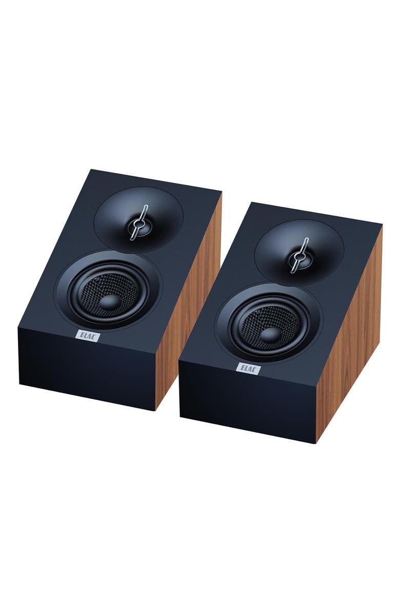 ELAC DA43 Debut 3.0 4 Inch Atmos Enabled Speakers - Pair, Alternate, color, Walnut