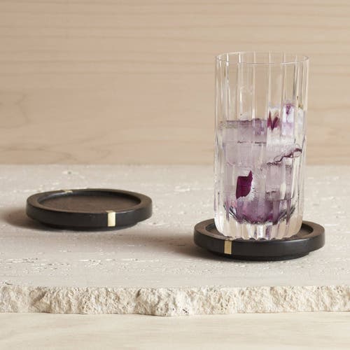 The Collective Coasters Set Of 4 In Ebony