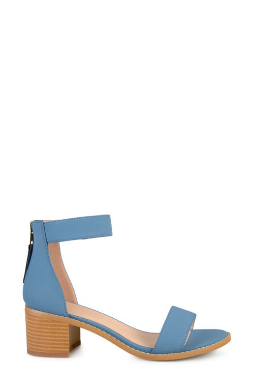 Shop Journee Collection Percy Open Toe Heeled Sandal In Blue