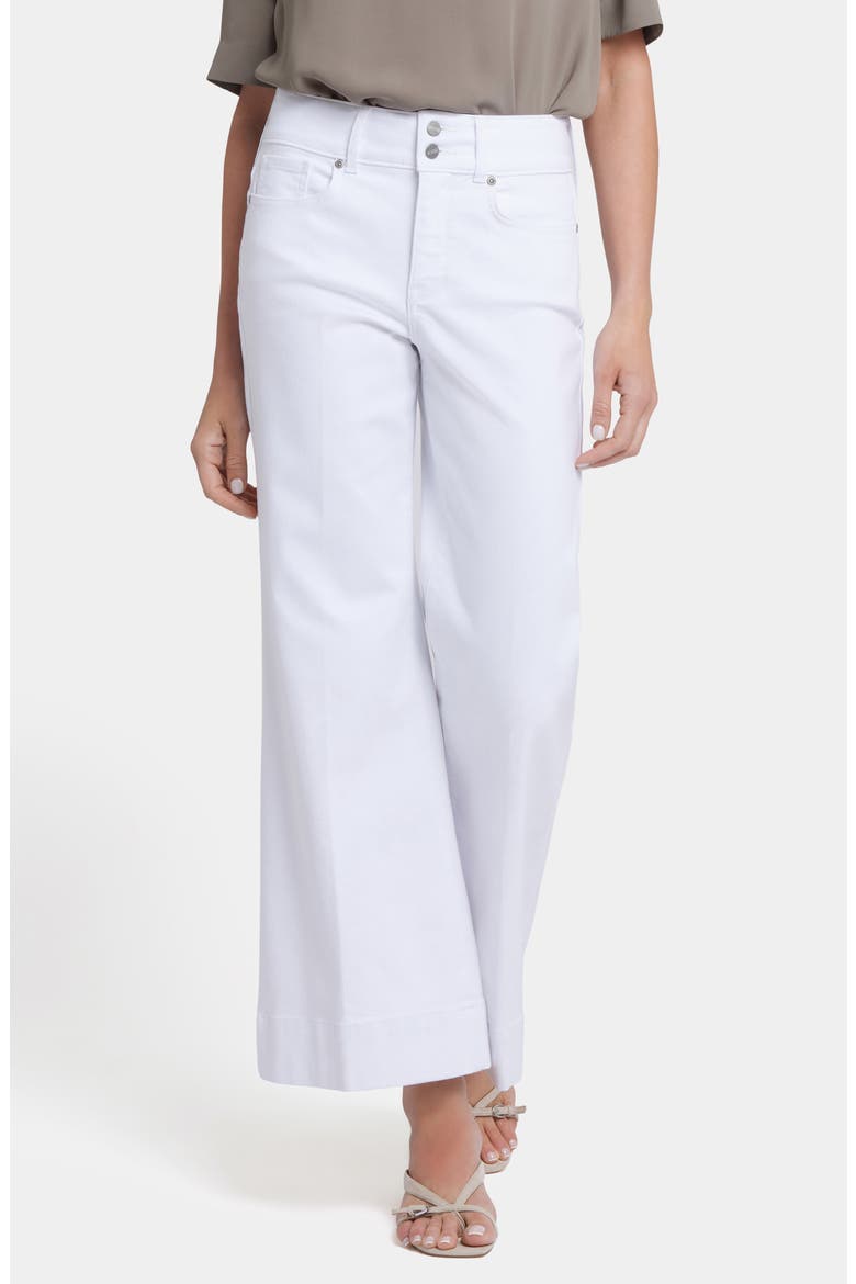 Mia Cool Embrace® High Waist Palazzo Flare Jeans, Main, color, OPTIC WHITE