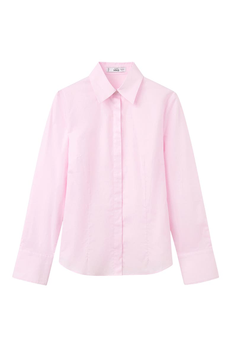 Slim Fit Stretch Poplin Shirt, Alternate, color, LIGHT PINK