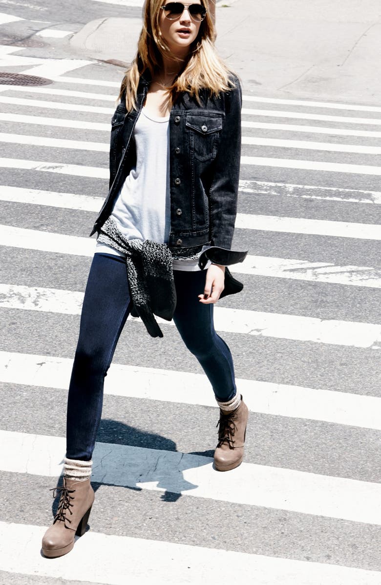 Hue Denim Leggings, Alternate, color, 